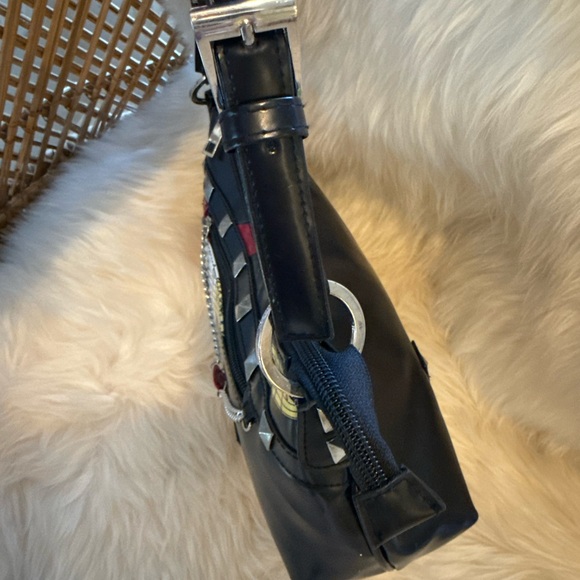 Disney Aerosmith Rockin Roller Coaster Bag Black and Red Studded Collector Piece - Picture 4 of 12